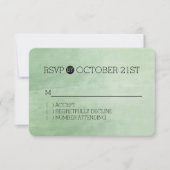 Mint Breeze Waterverf RSVP (Voorkant)