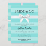 Mint Bride & Co. Bridal Shower Invitation Kaart<br><div class="desc">De perfecte Mint & Blauwgroen Bride & Co.-themabrudal doucheuitnodiging!</div>