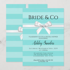Mint Bride & Co. Bridal Shower Invitation Kaart