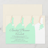 Mint Bridesmaids Bridal Shower Uitnodiging (Voorkant / Achterkant)