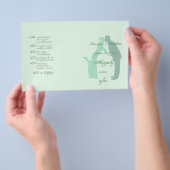 Mint bruid en bruidegom flyer (Hand)