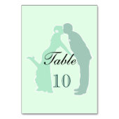 Mint bruid en bruidegom kaart (Voorkant)