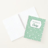 Mint Bunny Bloem IVF Vruchtbaarheid Reis Premium Notitieboek (Binnen)