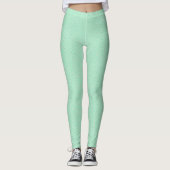 Mint Bunny Diamond Satin Pattern Leggings (Voorkant)