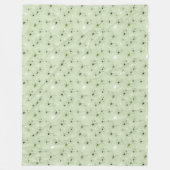 Mint Butterflies Garden Fleece Deken (Voorkant)