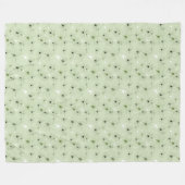Mint Butterflies Garden Fleece Deken (Voorkant (Horizontaal))