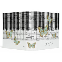 mint butterflies muziekpiano 3-ring multomap