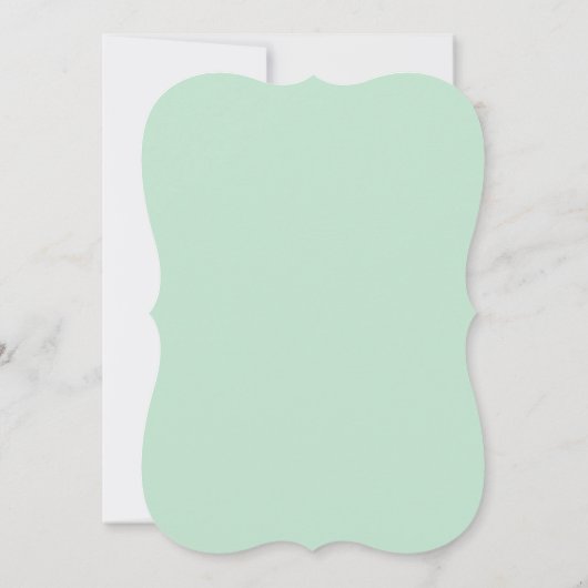 Mint Butterfly Baby shower Invitation Kaart (Achterkant)