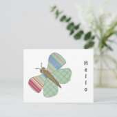 Mint Butterfly Briefkaart (Staand voorkant)