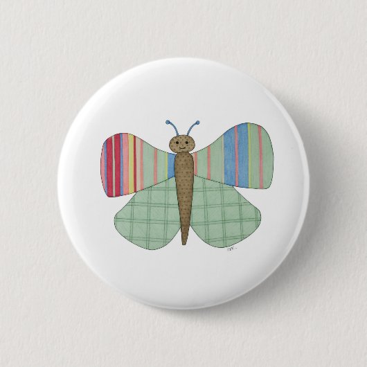 Mint Butterfly Button (Voorkant)
