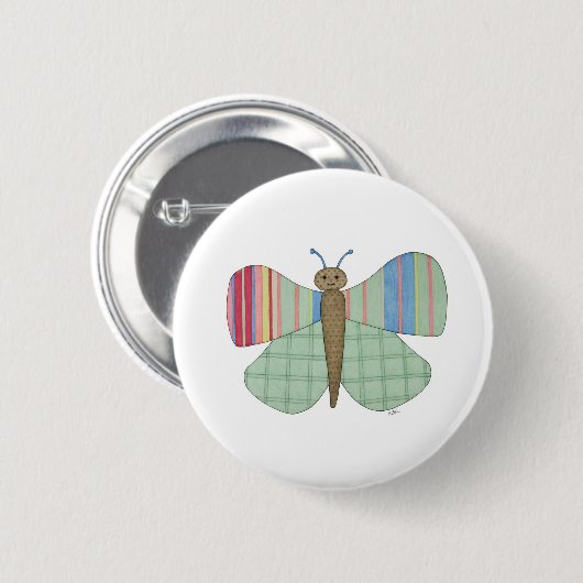 Mint Butterfly Button (Voorkant /achterkant)