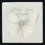 Mint Butterfly Dragonfly Joy Stenen Onderzetter<br><div class="desc">Mint Butterfly Dragonfly Joy</div>