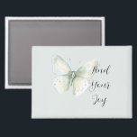 Mint Butterfly Joy Magneet<br><div class="desc">Mint Butterfly Joy</div>