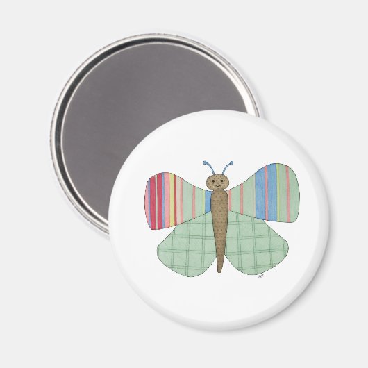 Mint Butterfly Magnet (Voorkant / Achterkant)