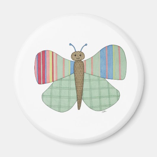 Mint Butterfly Magnet (Voorkant)