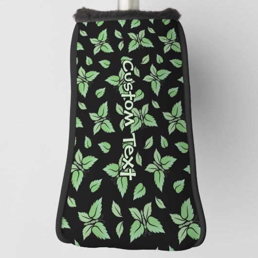 Mint Butterfly Patroon Golfheadcover (Draai 90)