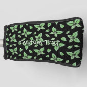 Mint Butterfly Patroon Golfheadcover (Voorkant)