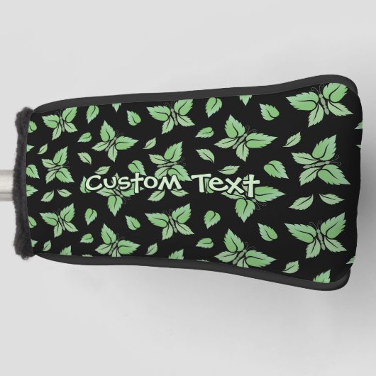 Mint Butterfly Patroon Golfheadcover (Voorkant)