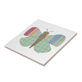 Mint Butterfly Tile Tegeltje (Zijkant)