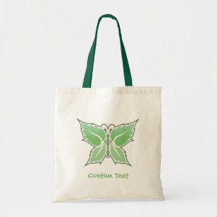 Mint Butterfly Tote Bag