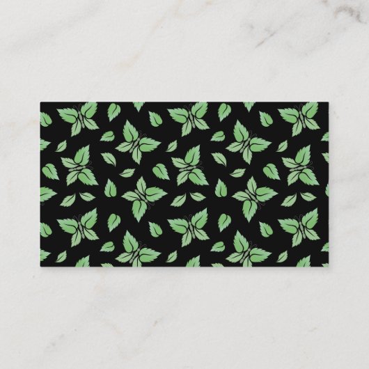 Mint Butterfly Visitekaartje (Achterkant)