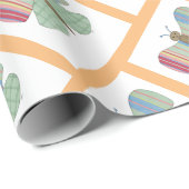 Mint-Butterfly-wrapppapier Cadeaupapier (Rol Hoek)