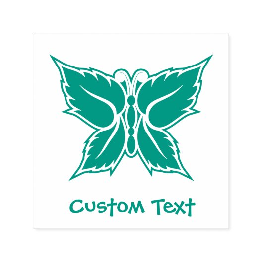 Mint Butterfly Zelfinktende Stempel (Design)