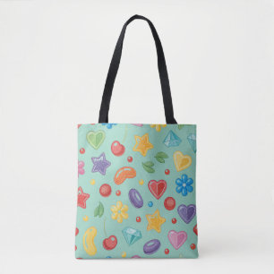 “Mint Candy Star Boodschappentas Tote Bag