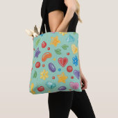 “Mint Candy Star Boodschappentas Tote Bag (Dichtbij)