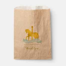 Mint Carrousel Paard Verjaardagsfeest Bedankzakje