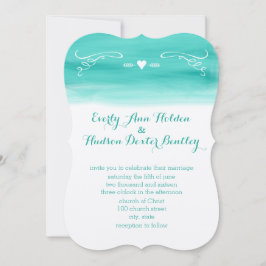 Mint Chalkboard Elements Die Cut Wedding Kaart