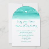 Mint Chalkboard Elements Die Cut Wedding Kaart (Voorkant)