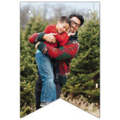 Mint Checkerboard Merry & Bright Bunting Banner (Tweede vlag)