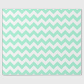 Mint Chevron Cadeaupapier (Vlak)