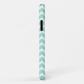 Mint Chevron Gray Monogram Case-Mate iPhone Case (Achterkant/rechts)