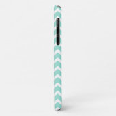 Mint Chevron Gray Monogram Case-Mate iPhone Case (Achterkant/links)