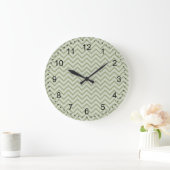 Mint Chevron Grote Klok (Huis)