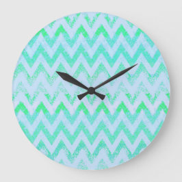 mint chevron klok