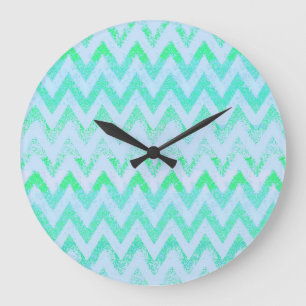 mint chevron klok