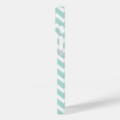 Mint Chevron Monogram Case-Mate iPhone Case (Achterkant / Links)