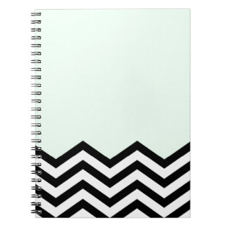 Mint Chevron Piece Notitieboek