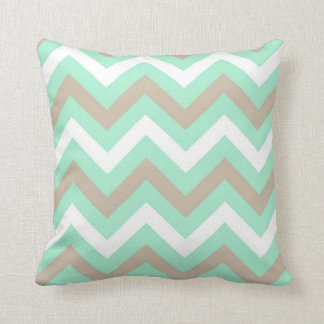 Mint Chevron Sierkussen