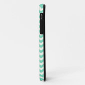 Mint Chevron Stripes Case-Mate iPhone Case (Achterkant/links)