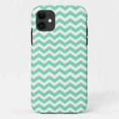 Mint Chevron Stripes Case-Mate iPhone Case (Achterkant)