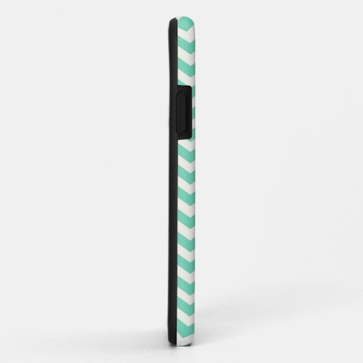 Mint Chevron Stripes Case-Mate iPhone Case (Achterkant/rechts)