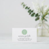 Mint Chevron Stripes Contactkaartje (Staand voorkant)