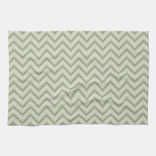 Mint Chevron Theedoek (Horizontaal)