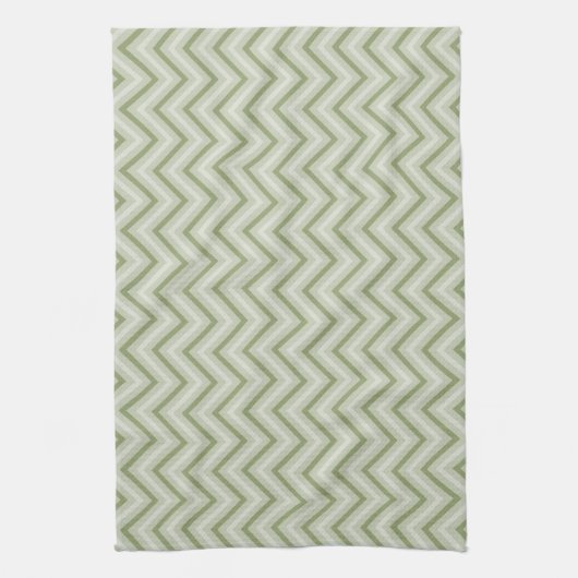 Mint Chevron Theedoek (Verticaal)