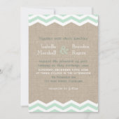 Mint Chevrons over de uitnodiging tot het indienen (Voorkant)