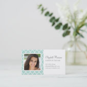 Mint Chic Marokkaanse rooster foto Visitekaartje (Staand voorkant)